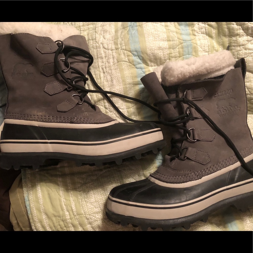Sorel Caribou Waterproof Grey Winter Boots